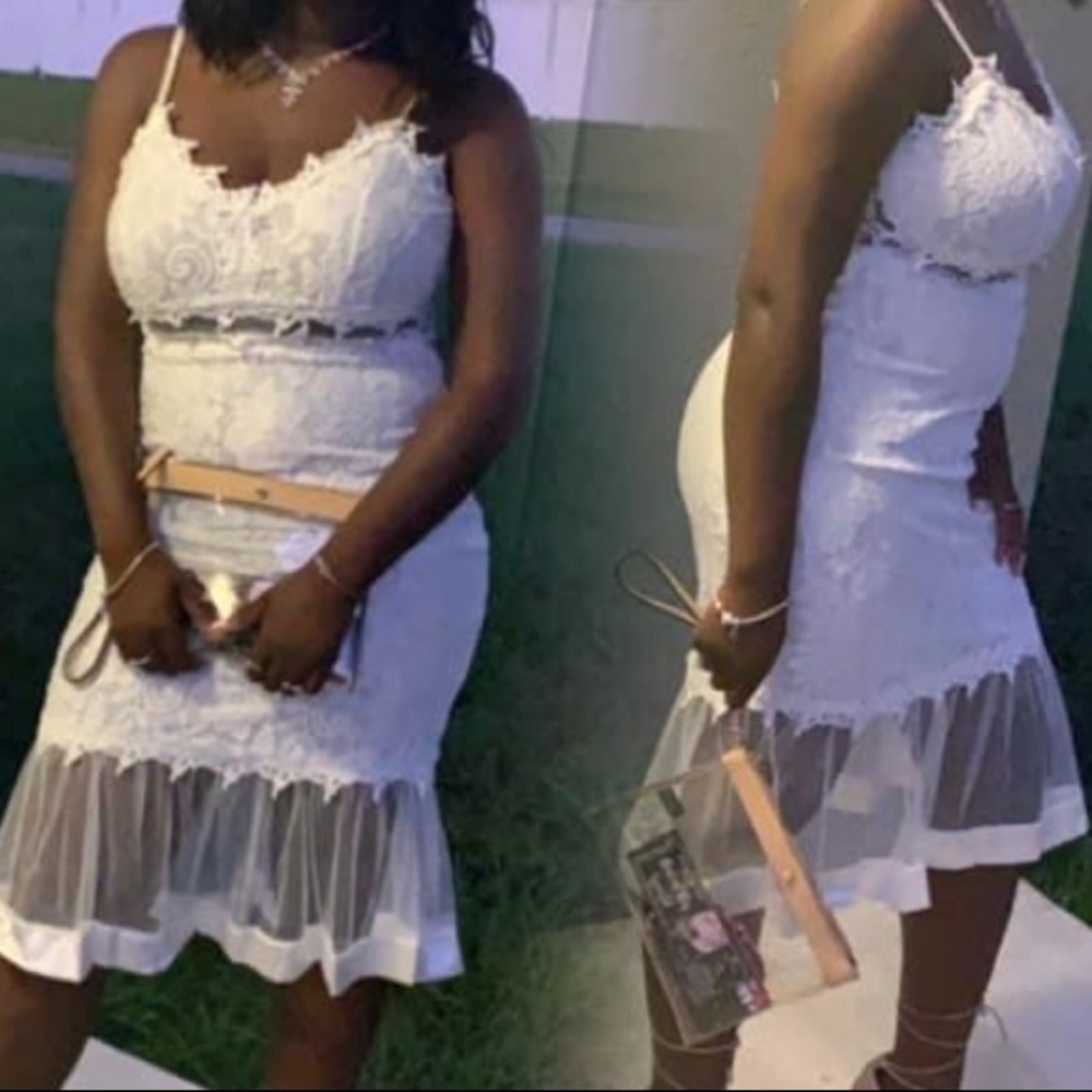 White lace Dress